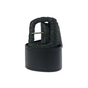 Prada | Accessories | Prada Silver Buckle Belt In Black  display picture 2
